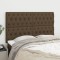 vidaXL Tăblii de pat, 4 buc, maro &icirc;nchis, 72x7x78/88 cm, textil 3116669
