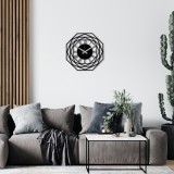 Cumpara ieftin Ceas de perete decorativ din metal Enzoclock Negru 48x48 cm