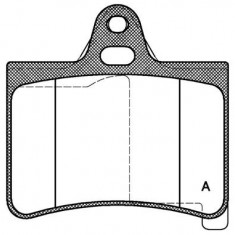 Placute frana Citroen C5 1 (Dc), C5 2 (Rc), C5 3 Break (Td) SRLine parte montare : Punte spate