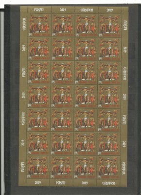 Romania MNH 2019 - Sfintele Pasti - LP 2232 - coli mari de 28 timbre foto