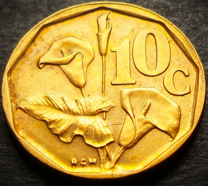 Moneda exotica 10 CENTI - AFRICA de SUD, anul 1992 * cod 3531 = A.UNC