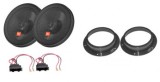 Pachet Difuzoare Auto JBL Stage2 624, 240W, 16.5cm, Skoda Yeti (2009-2017), Usi Fata, Inele Reductie 20cm-16.5cm