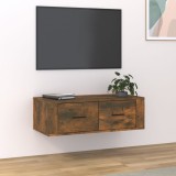 vidaXL Dulap TV suspendat, stejar fumuriu, 80x36x25 cm, lemn compozit