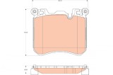 TRW GDB1826 set placute frana,frana disc