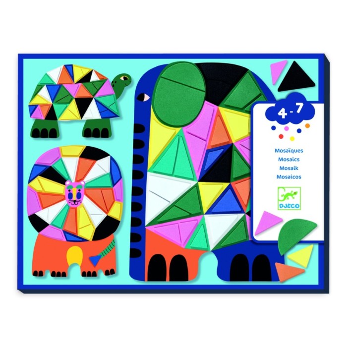 Set creativ mozaic Animale, Djeco