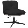 VidaXL Scaun de birou pivotant, negru, material textil
