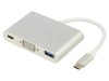 Adaptor USB 3.0/3.1 Alb 0.1m 5Gbps 60W PVC, VCOM