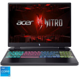 Laptop Gaming Acer Nitro 16 AN16-51 cu procesor Intel&reg; Core&trade; i5-13500H pana la 4.70 GHz, 16, WUXGA, IPS, 165Hz, 16GB, 1TB SSD, NVIDIA&reg; GeForce RTX&trade; 40