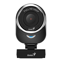 Camera Web Genius QCam, 1080 p, 2 Mp, USB, Full HD, microfon incorporat, Negru