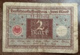 B11 44 - Bancnota foarte veche - Germania - 2 marci - 1920