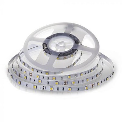 Banda LED SMD5050 4.8W/m 500lm/m 60LED/M 6000K IP20 5m V-TAC foto