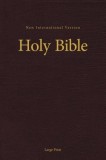 NIV, Pew and Worship Bible, Large Print, Hardcover, Burgundy