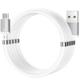 Cumpara ieftin Cablu Date Hoco U91 USB to MicroUSB Magnetic 1.2m Alb