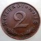 2.966 GERMANIA 2 REICHSPFENNIG 1937 D