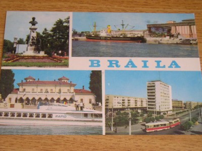 QW23 B - Carte postala - tematica turism - vedere - Romania - Braila 1 foto