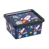 Cutie depozitare jucarii cu capac, Kopenpal, Plastic, 52.5x37x17.5 cm, 25L