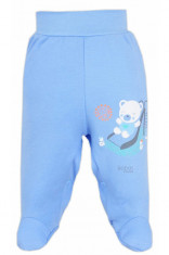 Pantaloni cu botosei bebelusi Zabaw Koala 3634-AL, Albastru foto