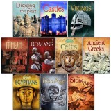 Usborne Beginners History 10 Books Set (Castles, Vikings, Romans, The Celts, Anicent Greeks, Egyptians &amp; MORE!)