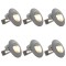 vidaXL Lămpi de perete LED de exterior, 6 buc., argintiu, 5 W, rotund