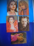 HOPCT LOT NR 1187 ACTRITE-ACTORI /ARTISTI-5 CARTI POSTALE-NECIRCULATE