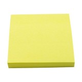 Notes adeziv Office Cover A03, 100 coli, 75x75mm, galben pastel, blister