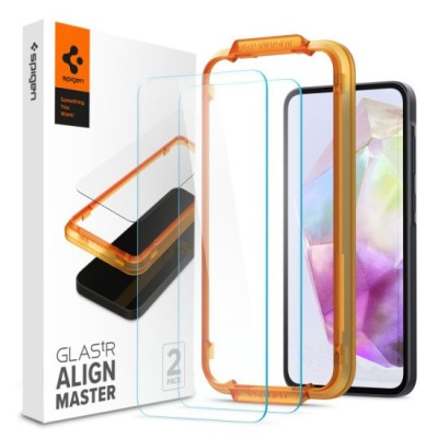 Folie pentru Samsung Galaxy A35 5G / M35 (set 2) - Spigen Glas.TR Align Master - Clear foto