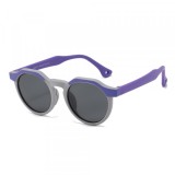 Ochelari De Soare Copii Techsuit 601, Polarizati, Protectie UV, Mov Gri