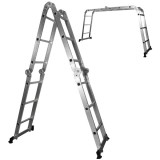Evotools 647651 - Scara constructii articulata 1-3.5 m 150 kg 12+2 trepte tronson
