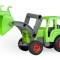 Tractor de jucarie Lena din lemn Negru si verde
