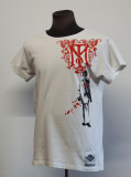 Tricou Tony Montana Scarface, XS/S, Bumbac, Alb