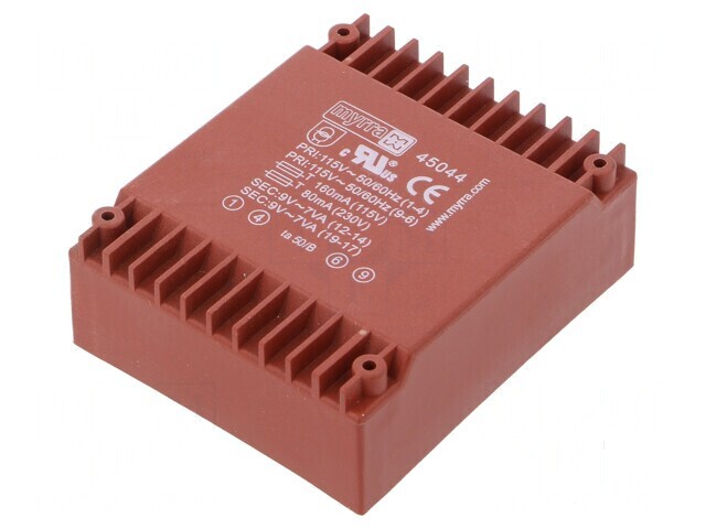 Transformator &icirc;ncapsulat 14VA 115VAC 230VAC 9V 9V 778mA PCB