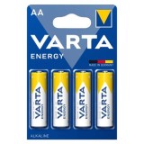 Baterie Varta alcalina Energy AA LR6 4 bucati/set Baterie Varta alcalina Energy AA LR6 B4