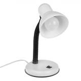 Lampă Birou, Metal, Alb, Bec Inclus, 3W, Braț Flexibil, &Icirc;nălțime 35cm