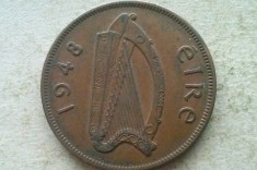 MONEDA 1 PENNY 1948-IRLANDA foto