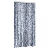 Cumpara ieftin Perdea pentru insecte, albastru si alb, 100x230 cm, chenille