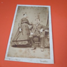 FOTO ANII 1900 VECHI PE CARTON GROS 10 / 7 CM DE COLECTIE RARA!