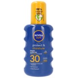 Spray pentru protectie solara cu SPF 30 Protect &amp; Moisture, 200ml, Nivea