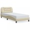 Cadru de pat fara saltea Hvar crema 80x200 cm tesatura