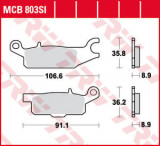 Cumpara ieftin Plăcuțe fr&acirc;nă spate, utilizare: offroad, material: sinter-SI, 35,8x106,6x8,9mm compatibil: YAMAHA YFM 550/700 2006-2018, Trw