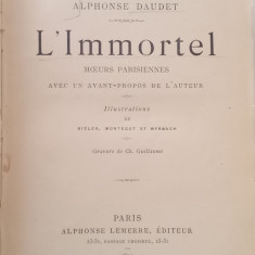 L IMMOORTEL - ALPHONSE DAUER - PARIS 1890