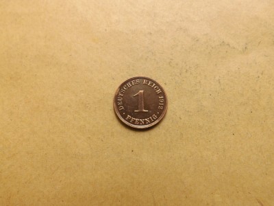 Germania 1 Pfennig 1912 A foto