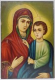 Maica Domnului cu Pruncul, Icoana pe lemn, Scoala Romaneasca, Secol XX