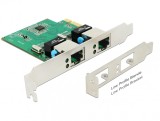 PCI Express cu 2 x Gigabit LAN, Delock 89999