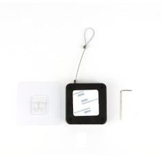 Inchizator automat Techstar&reg;, Franghie de Otel P12, Pentru Usi, Ferestre, Negru