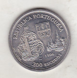 Bnk mnd Portugalia 200 escudos 1996 unc , Siam, Europa