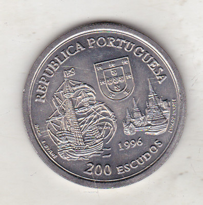 bnk mnd Portugalia 200 escudos 1996 unc , Siam foto