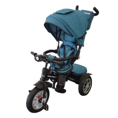 Tricicleta pentru copii cu pozitie de somn si scaun reversibil Turbo Bike 6019V, Verde foto