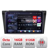 Navigatie Mazda 3 2009-2014 Edotec Kit-034 8 core QLED 2K 16+512 360 Android Waze USB Navigatie Internet Youtube Radio CarStore Technology