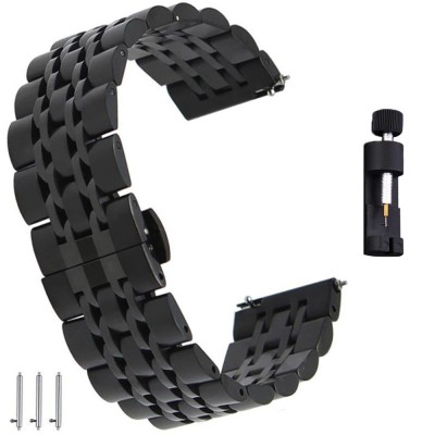 Curea otel inoxidabil, compatibila Huawei Watch GT 3 42mm, VD Very Dream&amp;reg;, telescoape QR, Negru foto