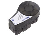 Bandă Autoadezivă Albă 19,1mm x 4,9m cu Caracter Negru